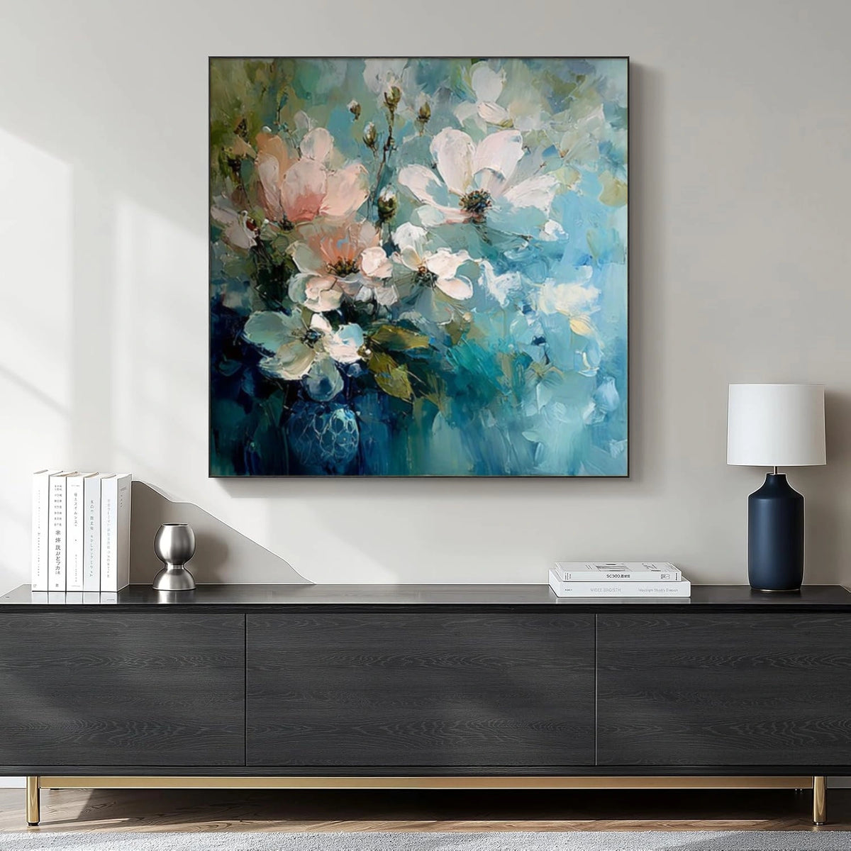 Abstract Flower And Tree Textured Wall Art #FT029