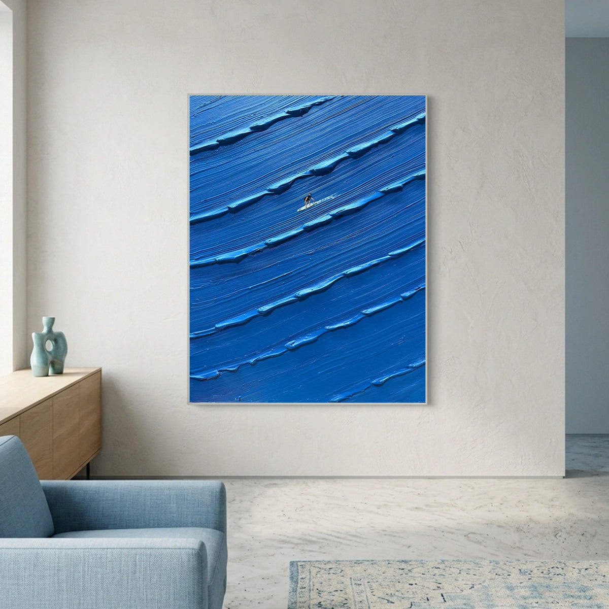 Surfing Sports Textured Wall Art #SC016