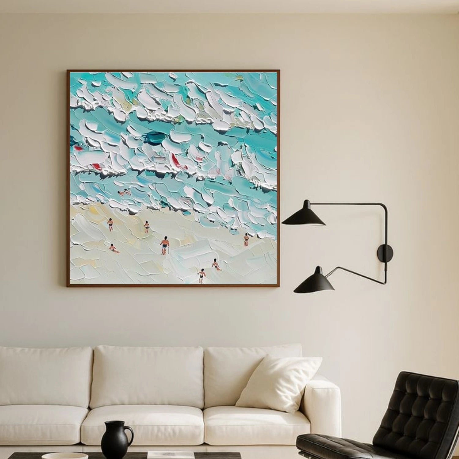 Surfing Sports Textured Wall Art #SC025