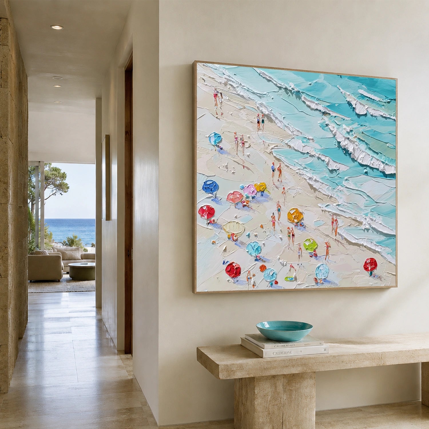 Abstract Ocean And Sky Wall Art #OS020