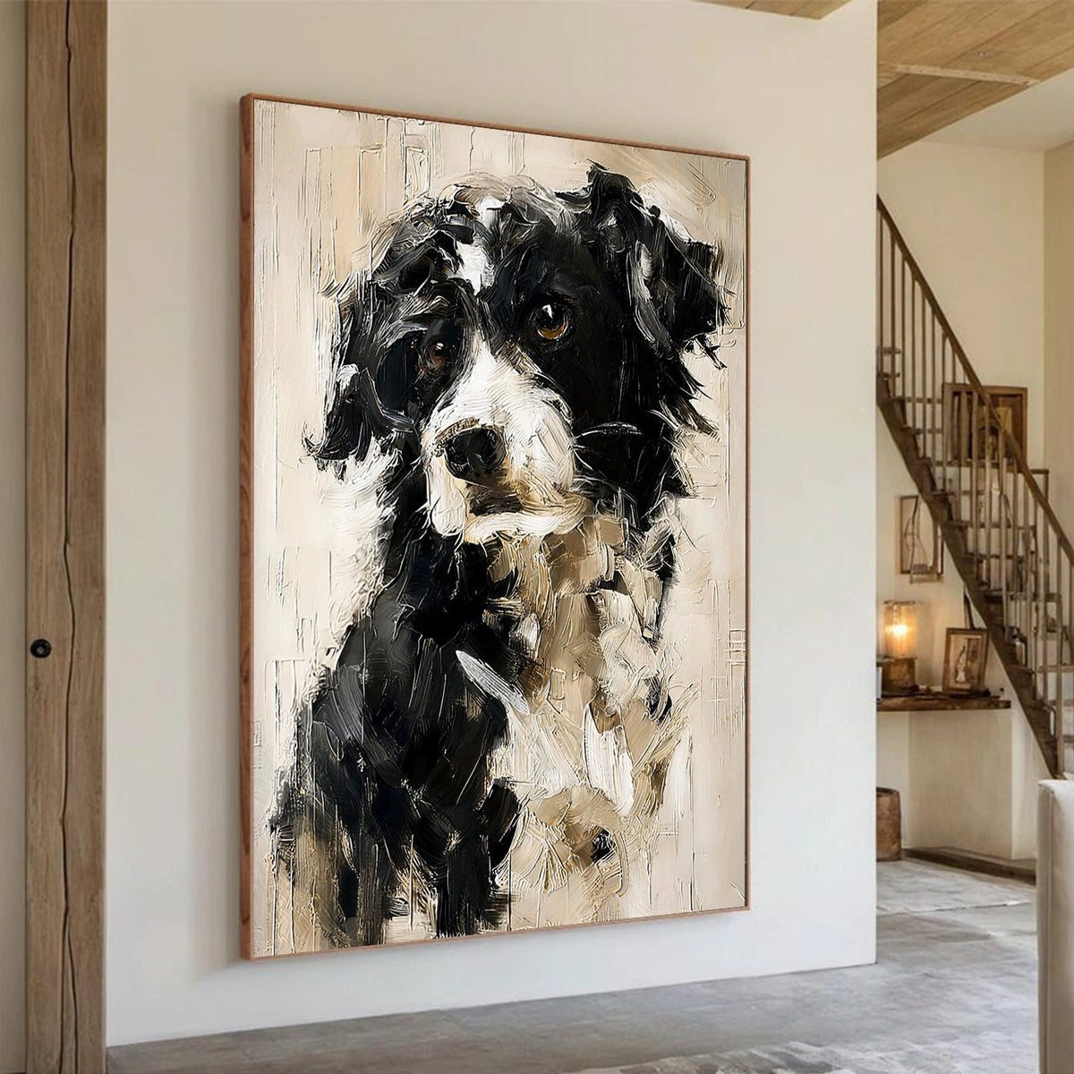 Abstract Animal Dog Wall Art #AN010