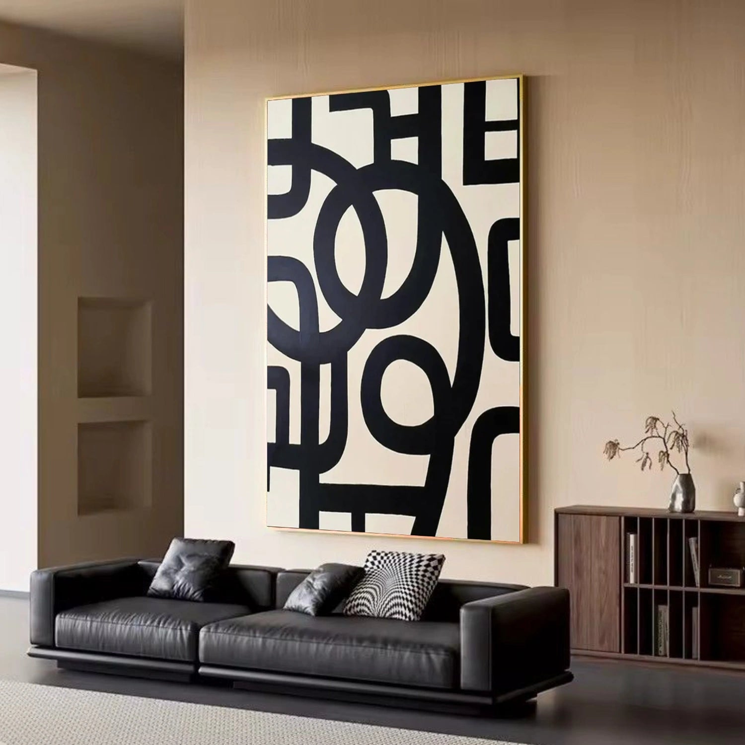 Black Minimalist Wall Art #MW012