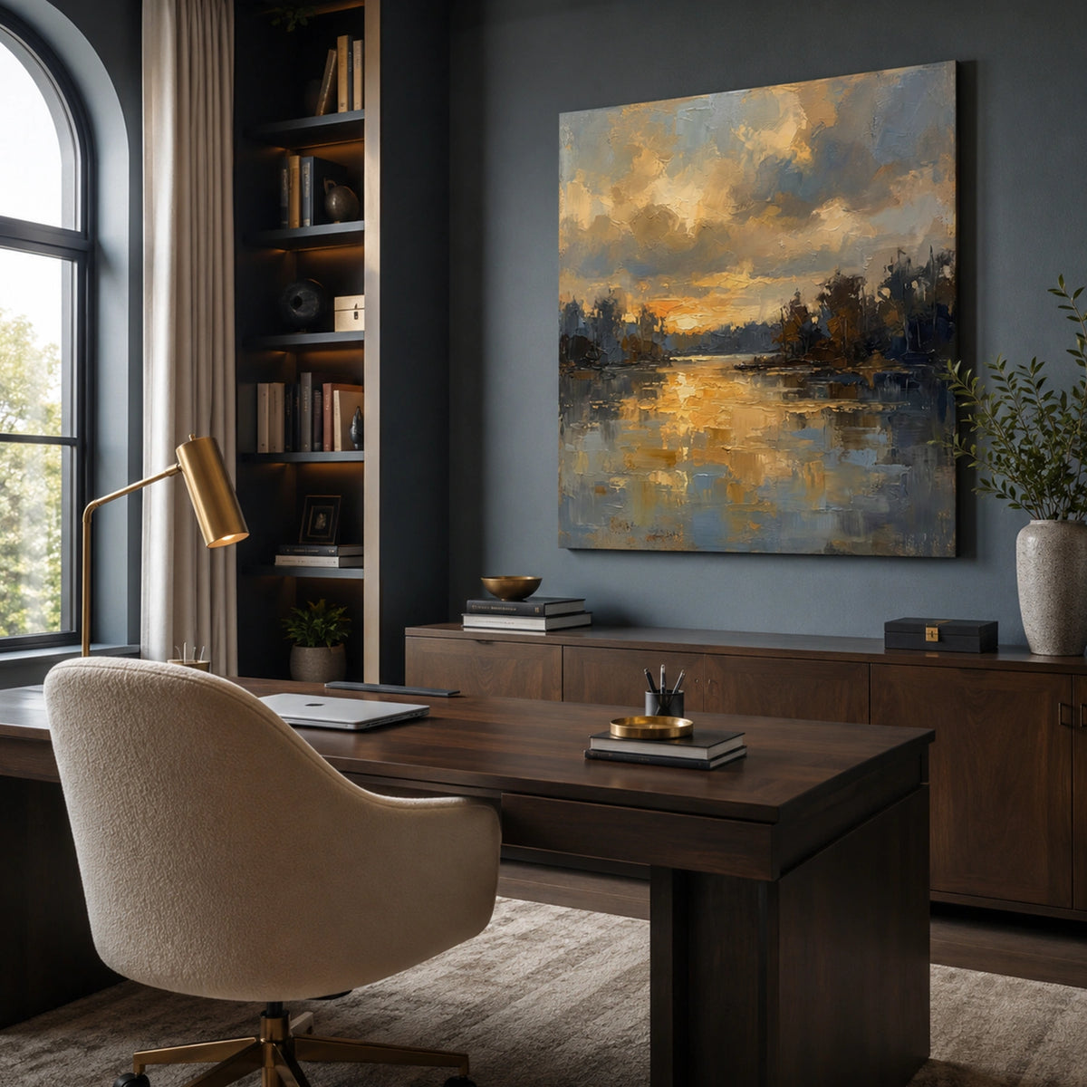 Abstract Ocean And Sky Wall Art #OS113