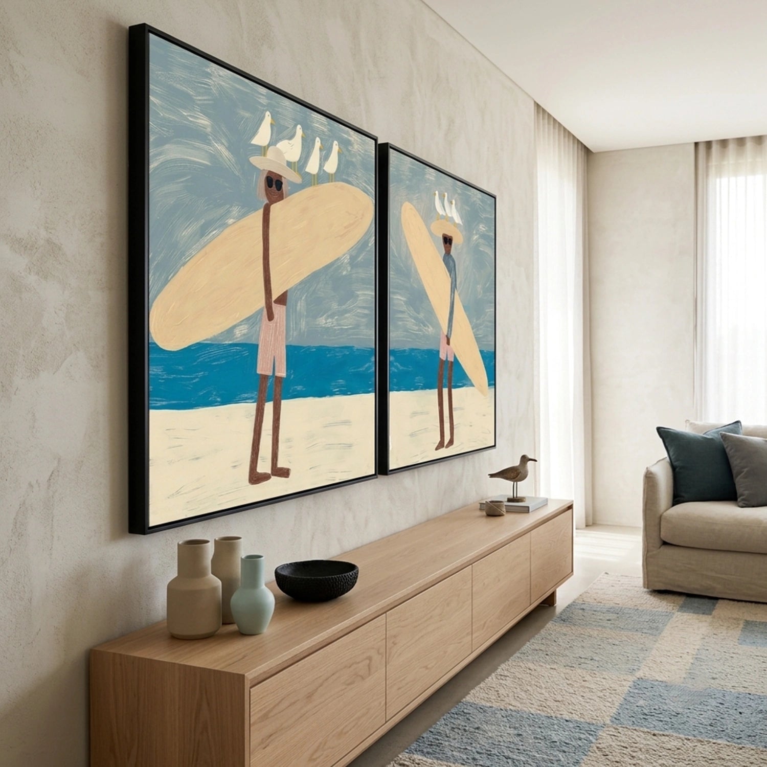 Surfing Sports Wall Art Set of 2 #SC050