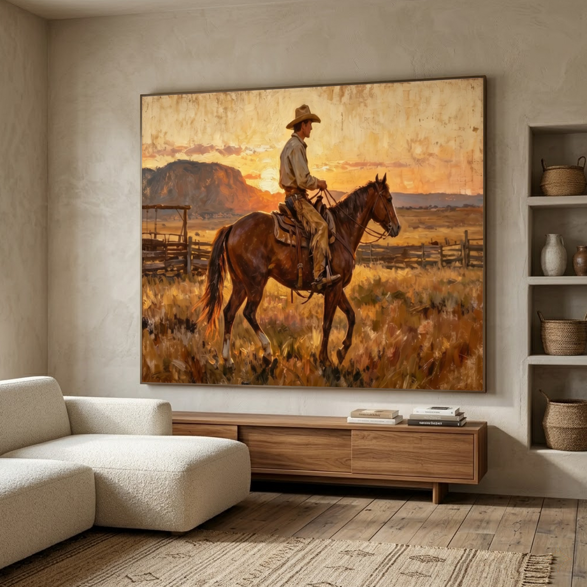 Western Cowboy Wall Art #AC 140