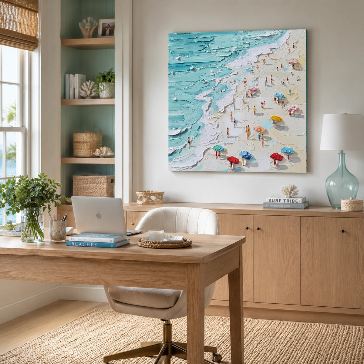 Abstract Ocean And Sky Wall Art #OS019