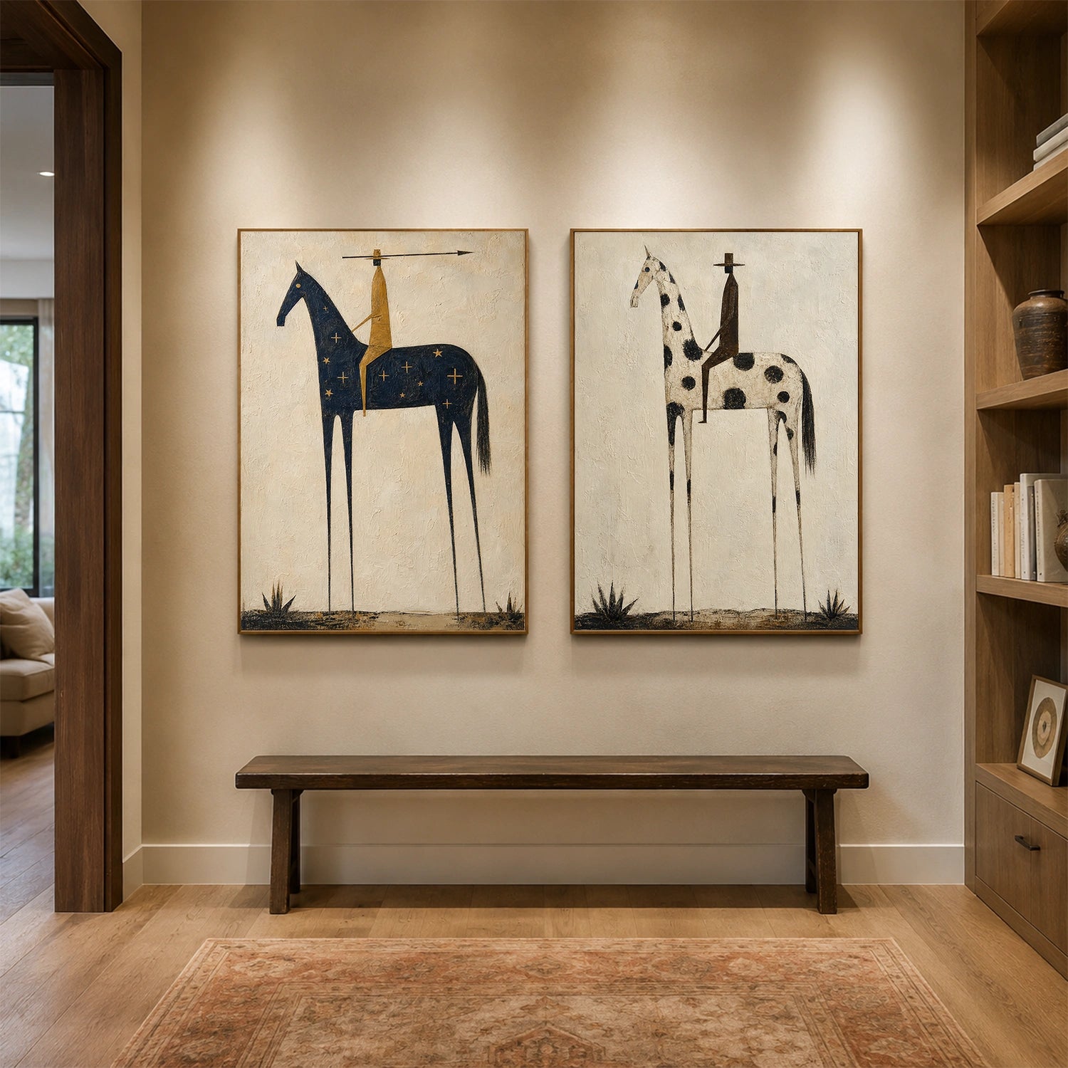 Western Cowboy Wall Art Set of 2 #AC009