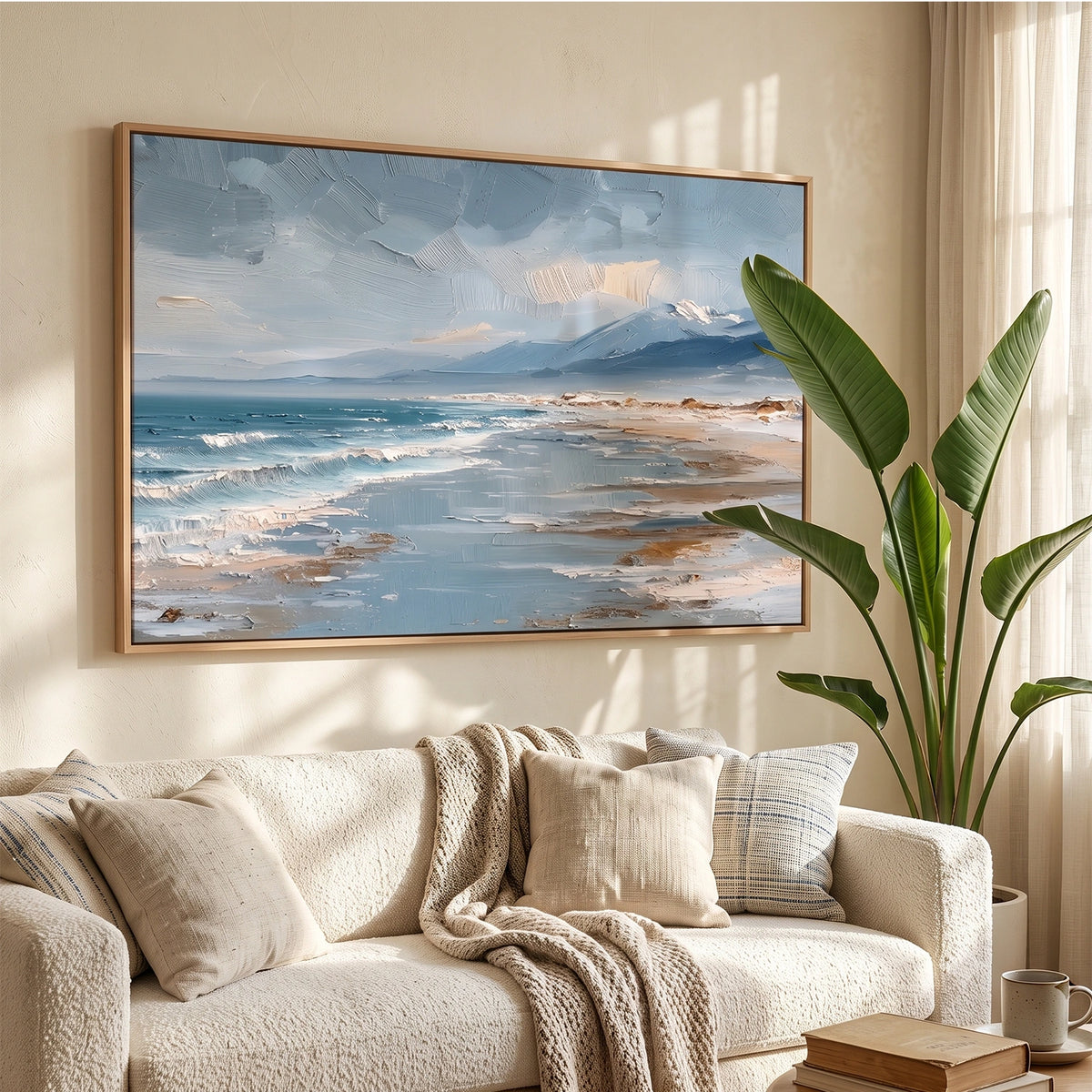 Abstract Ocean And Sky Wall Art #OS110