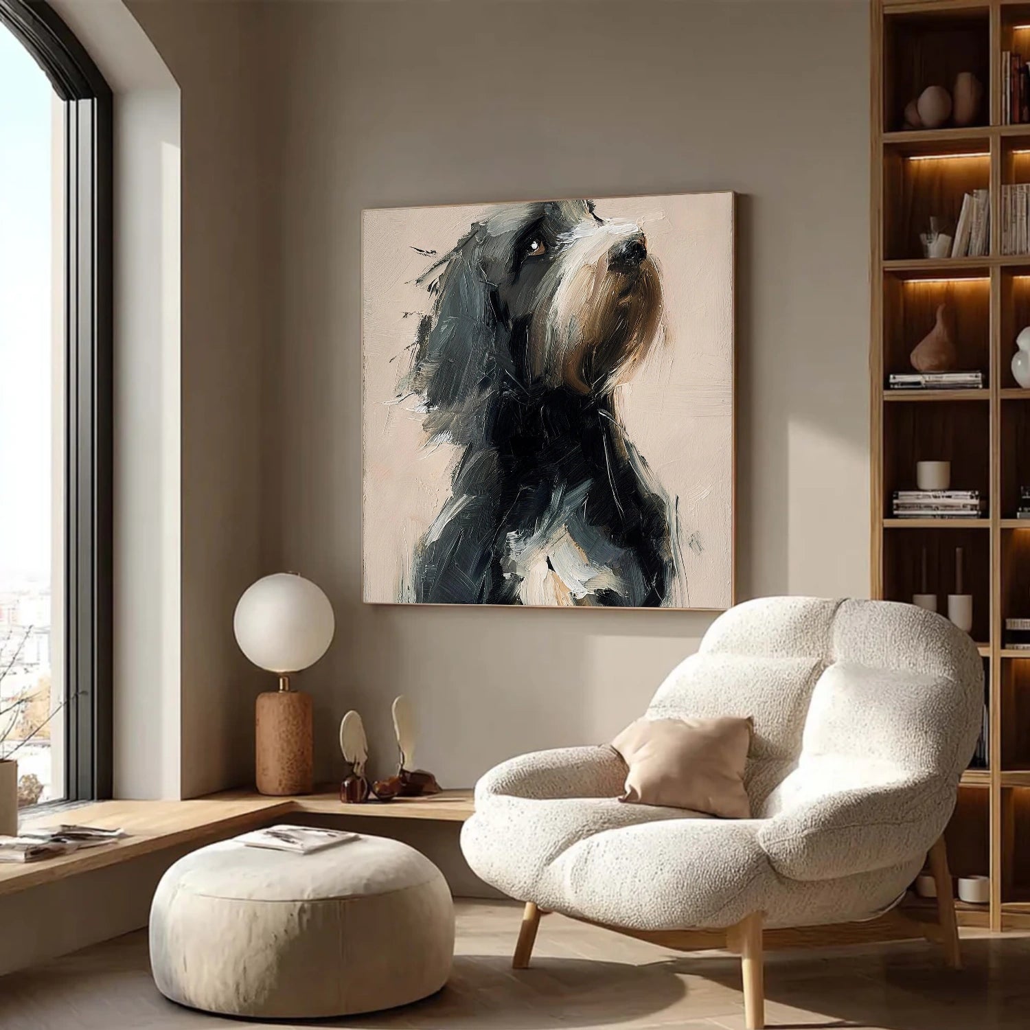 Abstract Animal Dog Wall Art #AN015