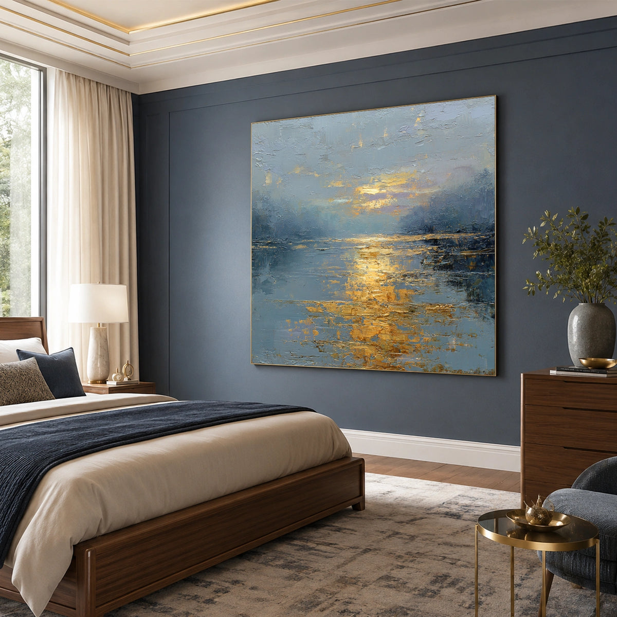 Abstract Ocean And Sky Wall Art #OS097