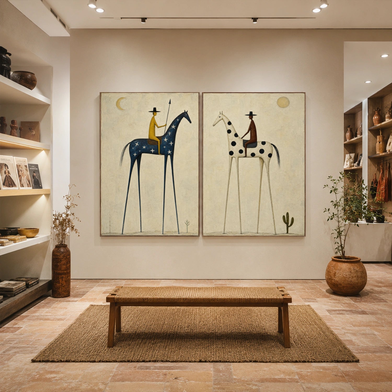 Western Cowboy Wall Art Set of 2 #AC010