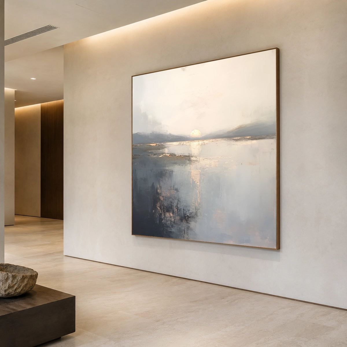 Abstract Ocean And Sky Wall Art #OS084