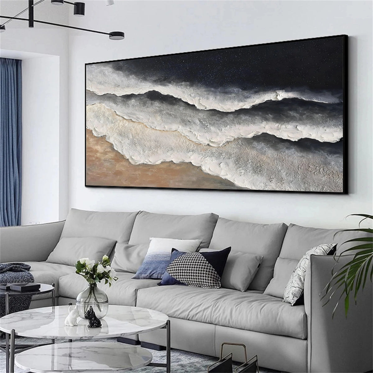 Abstract Ocean And Sky Wall Art #OS049