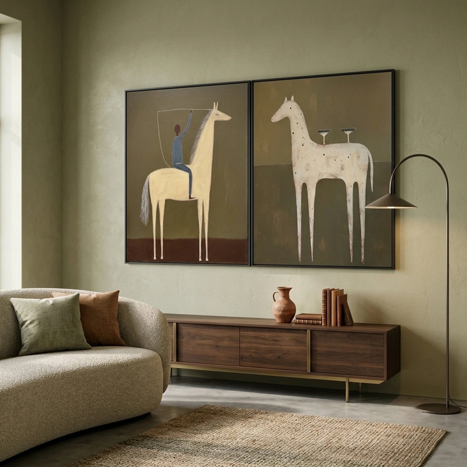 Western Cowboy Wall Art Set of 2 #AC083