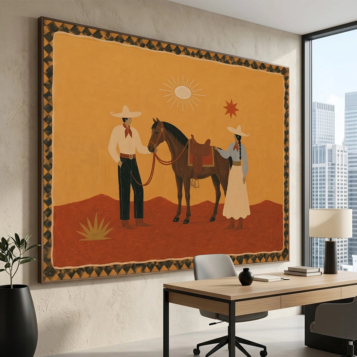 Western Cowboy Wall Art # AC111