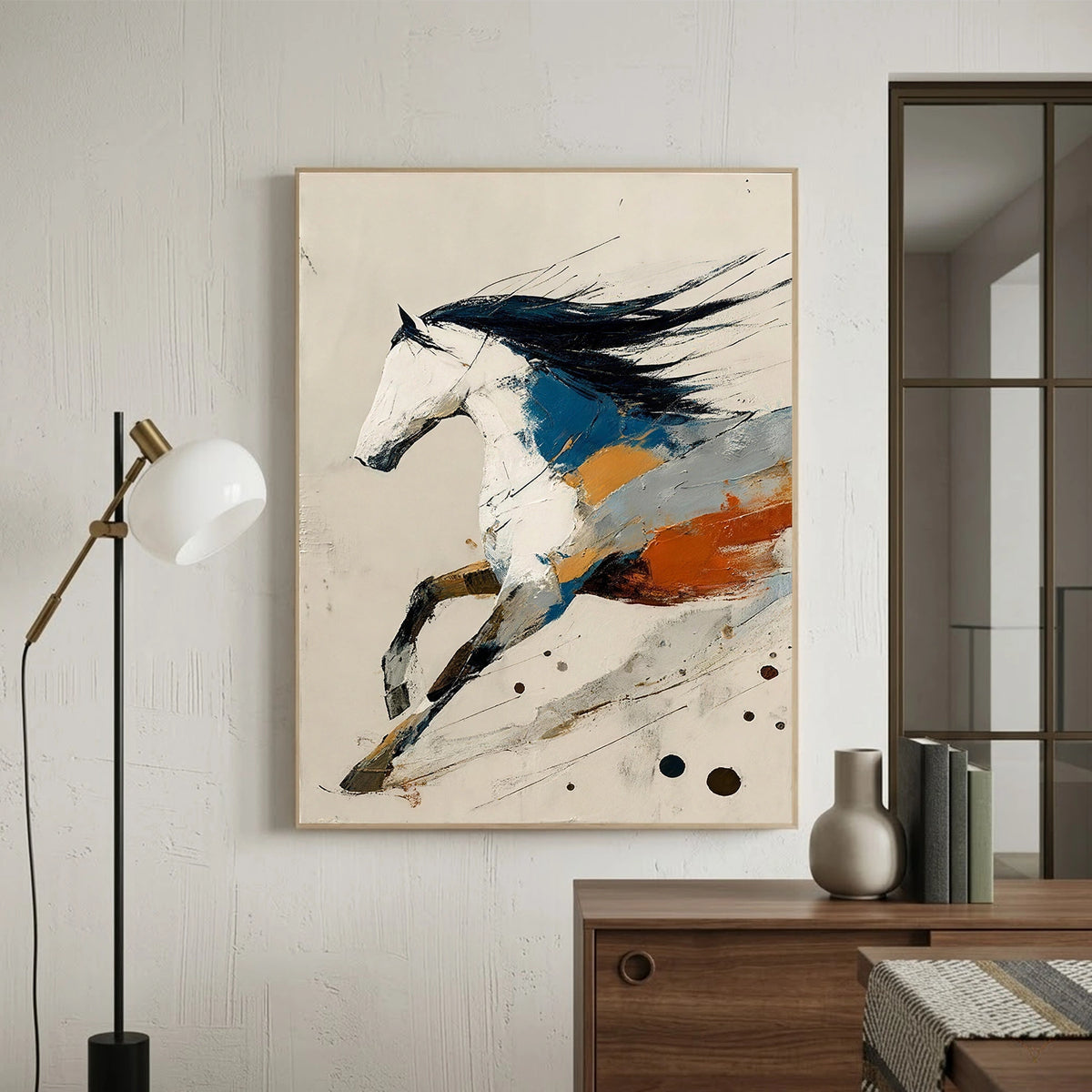 Abstract Animal Horse Wall Art #AN038