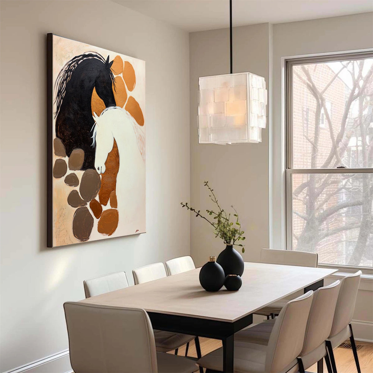 Abstract Animal Horse Wall Art #AN036