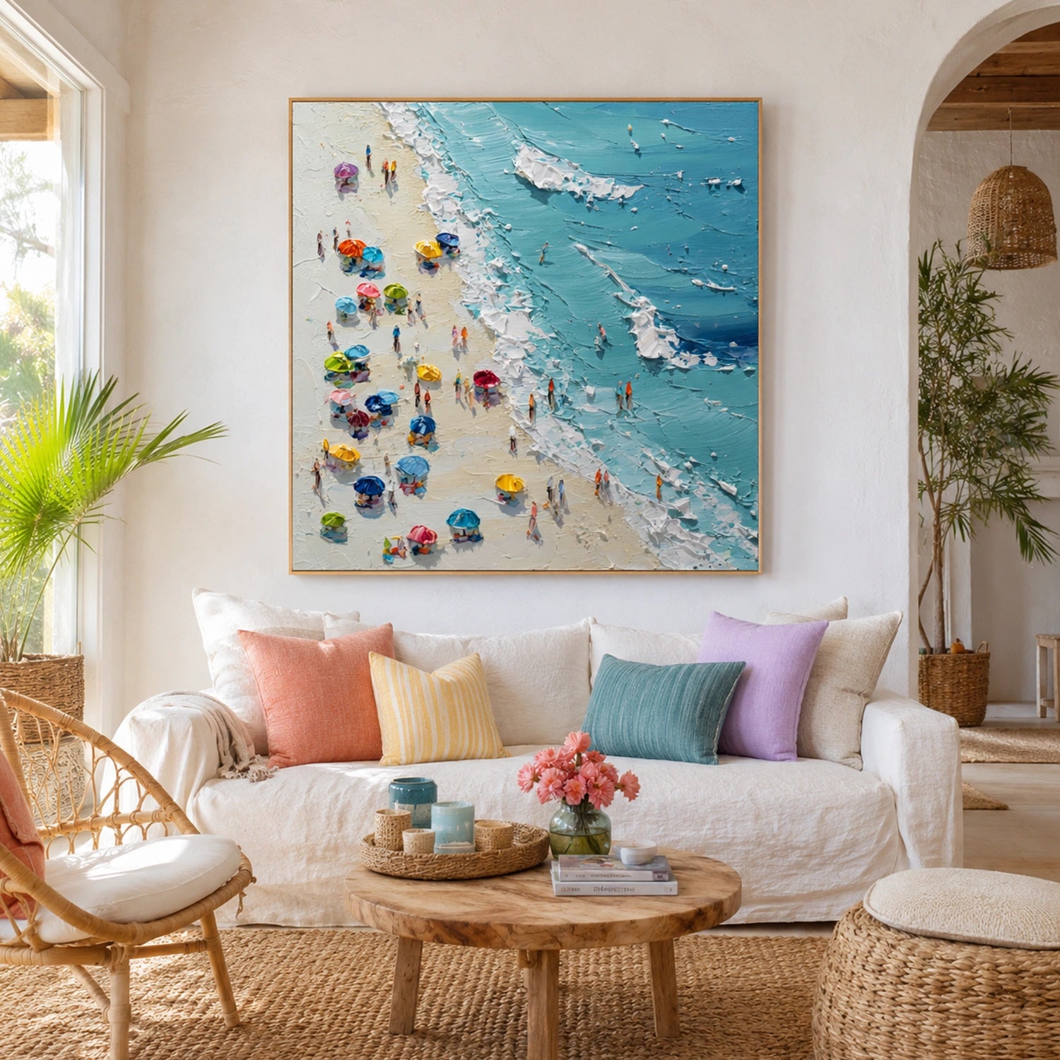 Abstract Ocean And Sky Wall Art #OS015