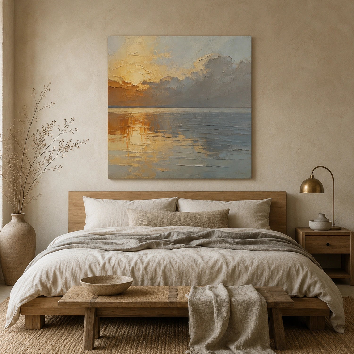 Abstract Ocean And Sky Wall Art #OS023