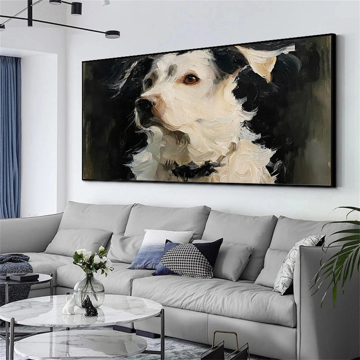 Abstract Animal Dog Wall Art #AN013