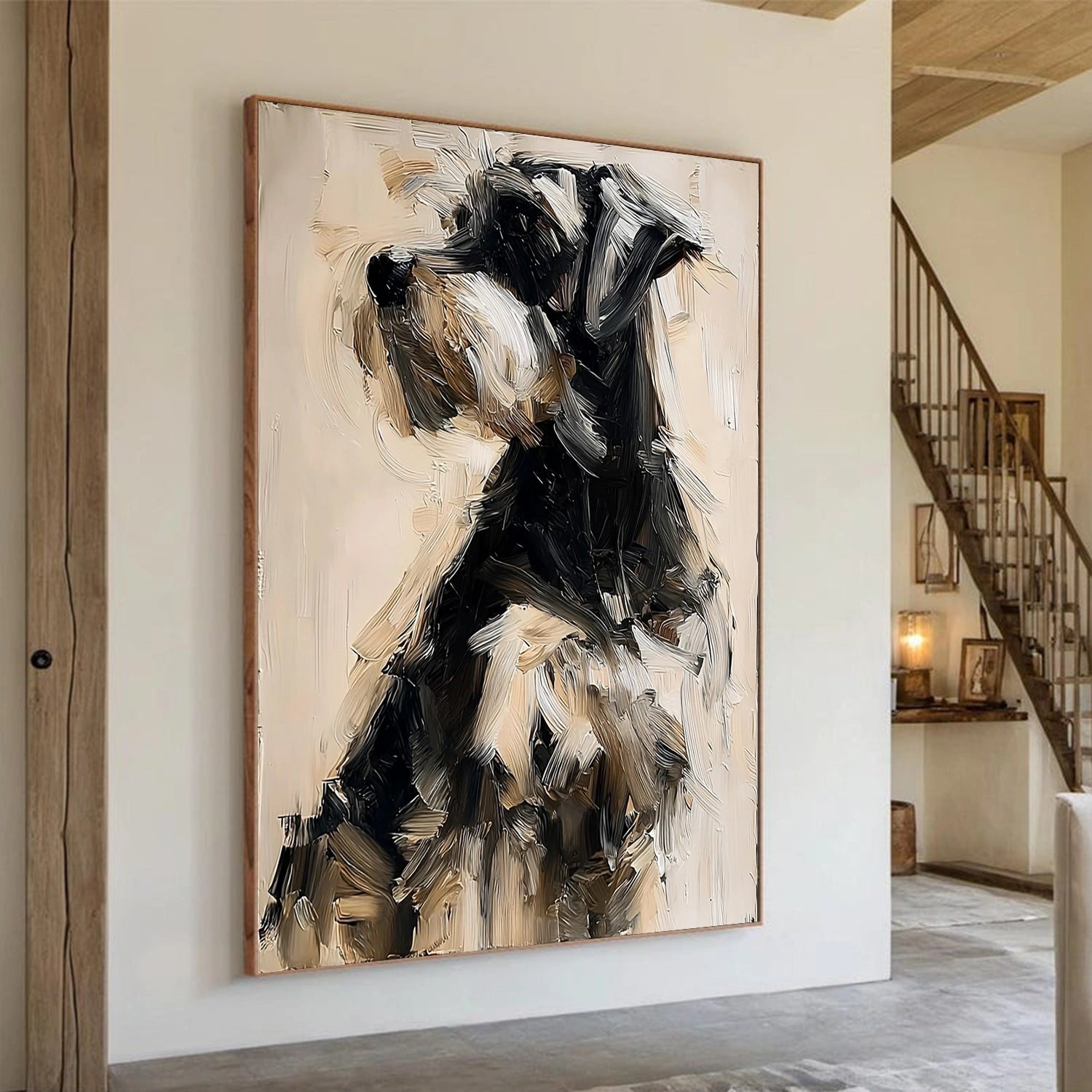Abstract Animal Dog Wall Art #AN009