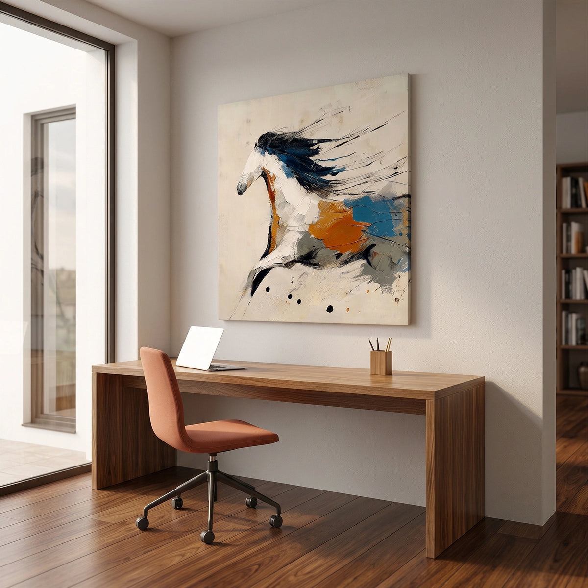 Abstract Animal Horse Wall Art #AN039