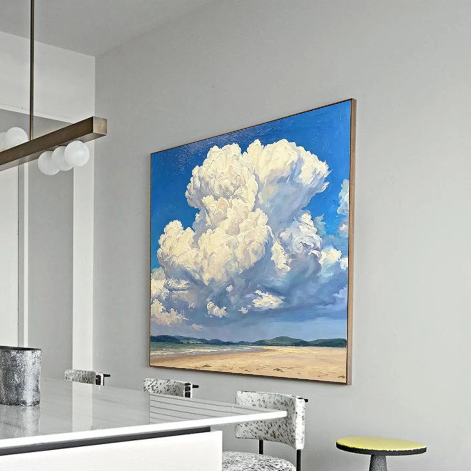 Abstract Ocean And Sky Wall Art #OS010