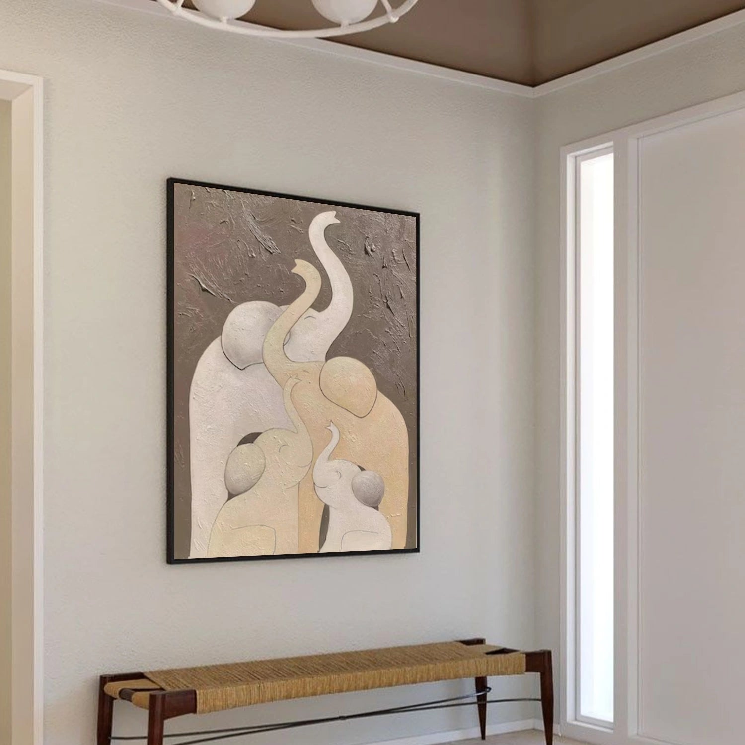 Abstract Animal Elephant Wall Art #AN001