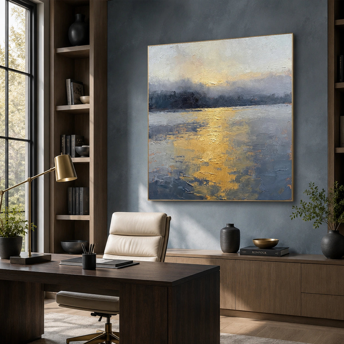 Abstract Ocean And Sky Wall Art #OS076