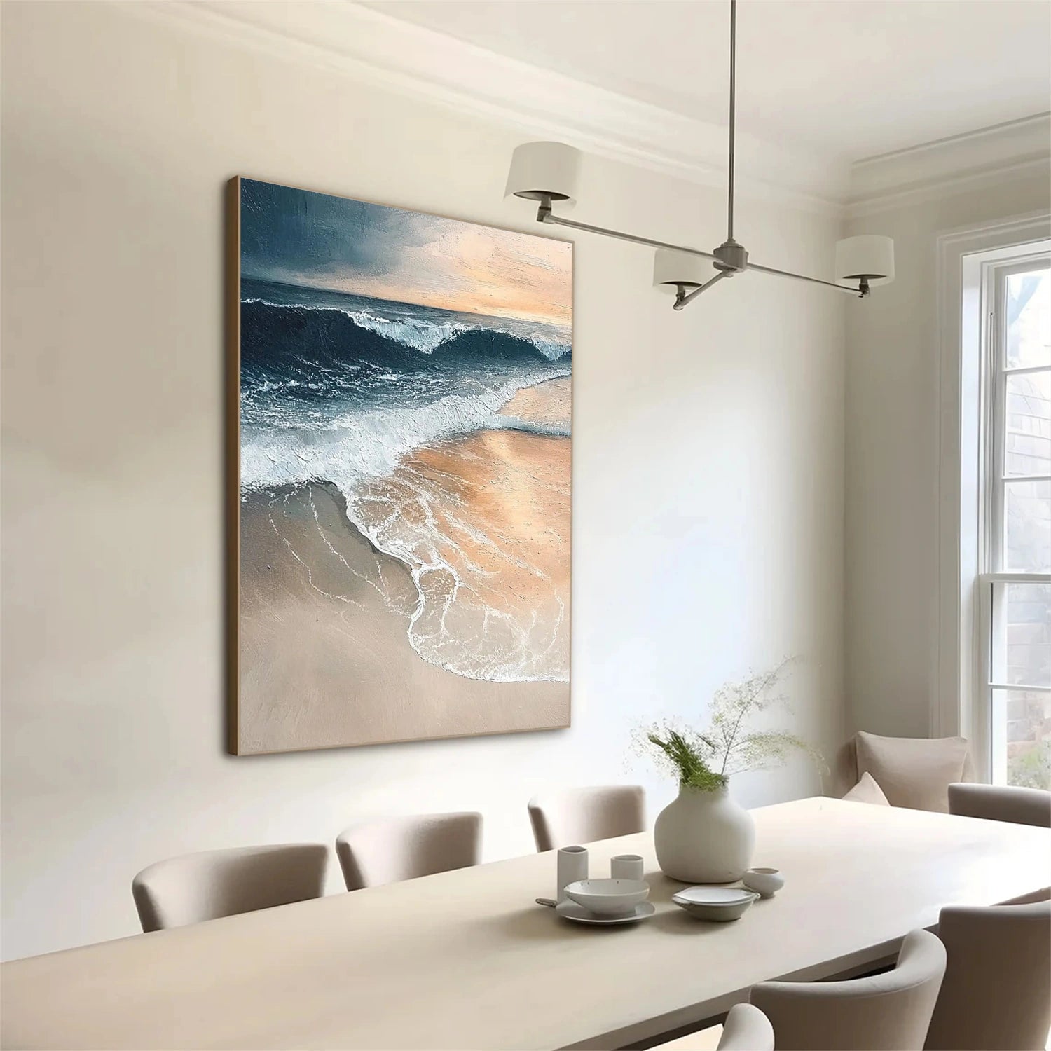 Abstract Ocean And Sky Wall Art #OS035