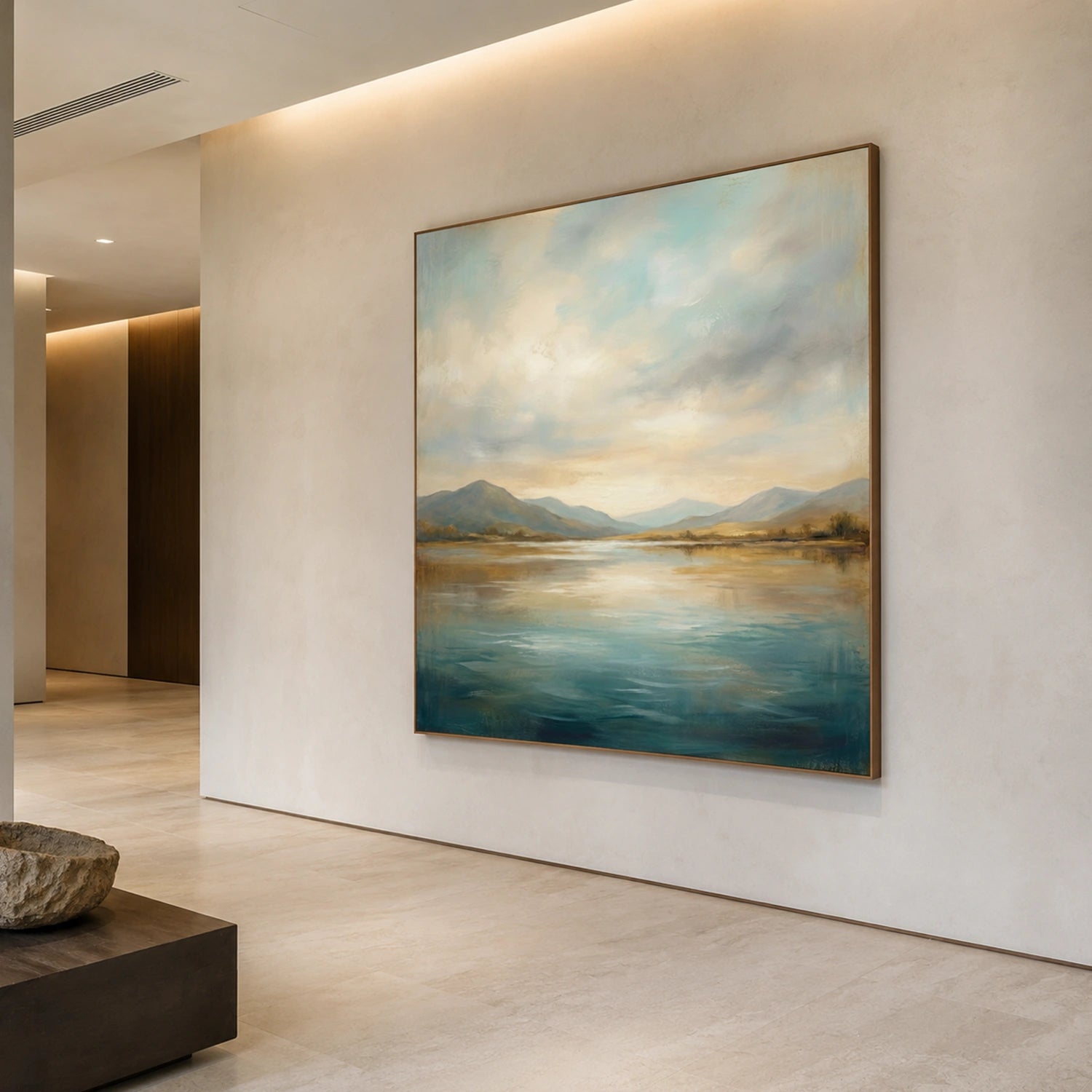 Abstract Ocean And Sky Wall Art #OS114