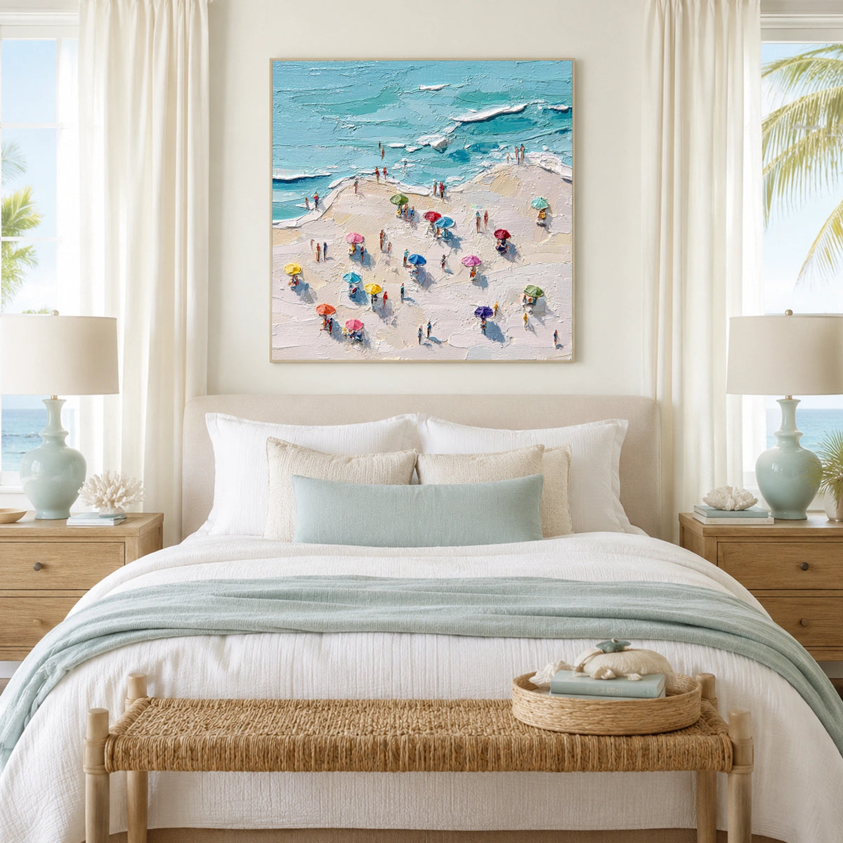 Abstract Ocean And Sky Wall Art #OS016