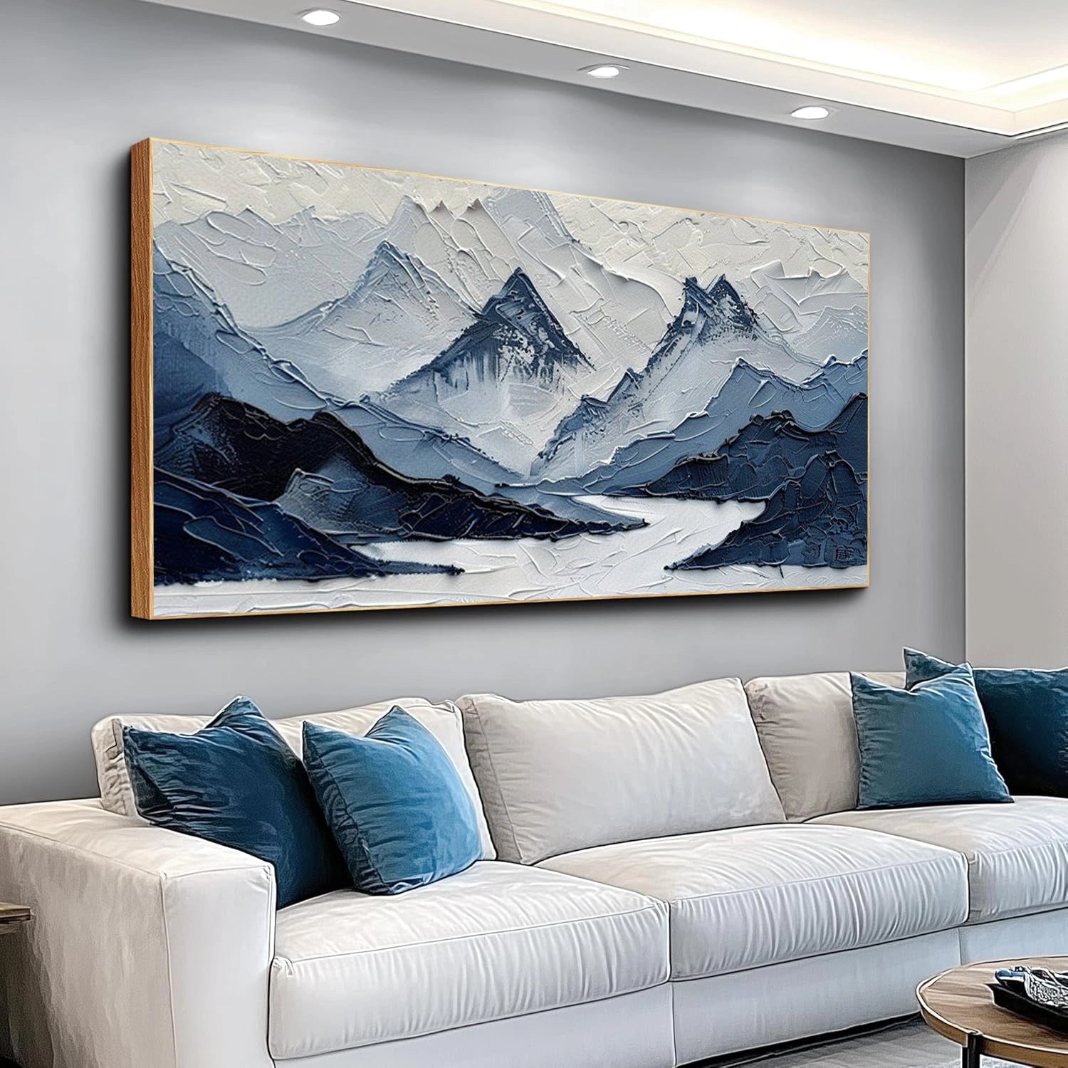Abstract Mountain Textured Wall Art #MM016