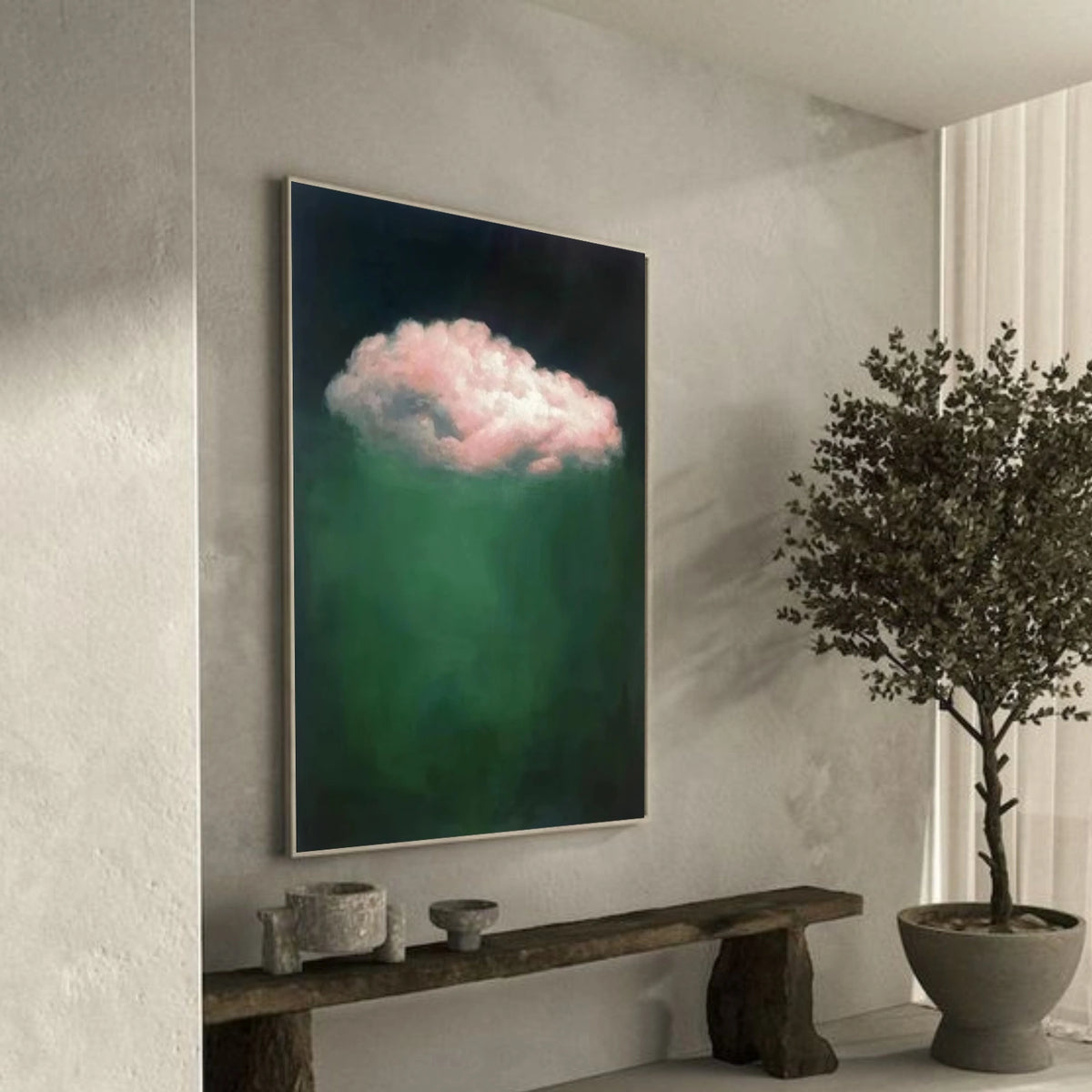 Abstract Ocean And Sky Wall Art #OS025