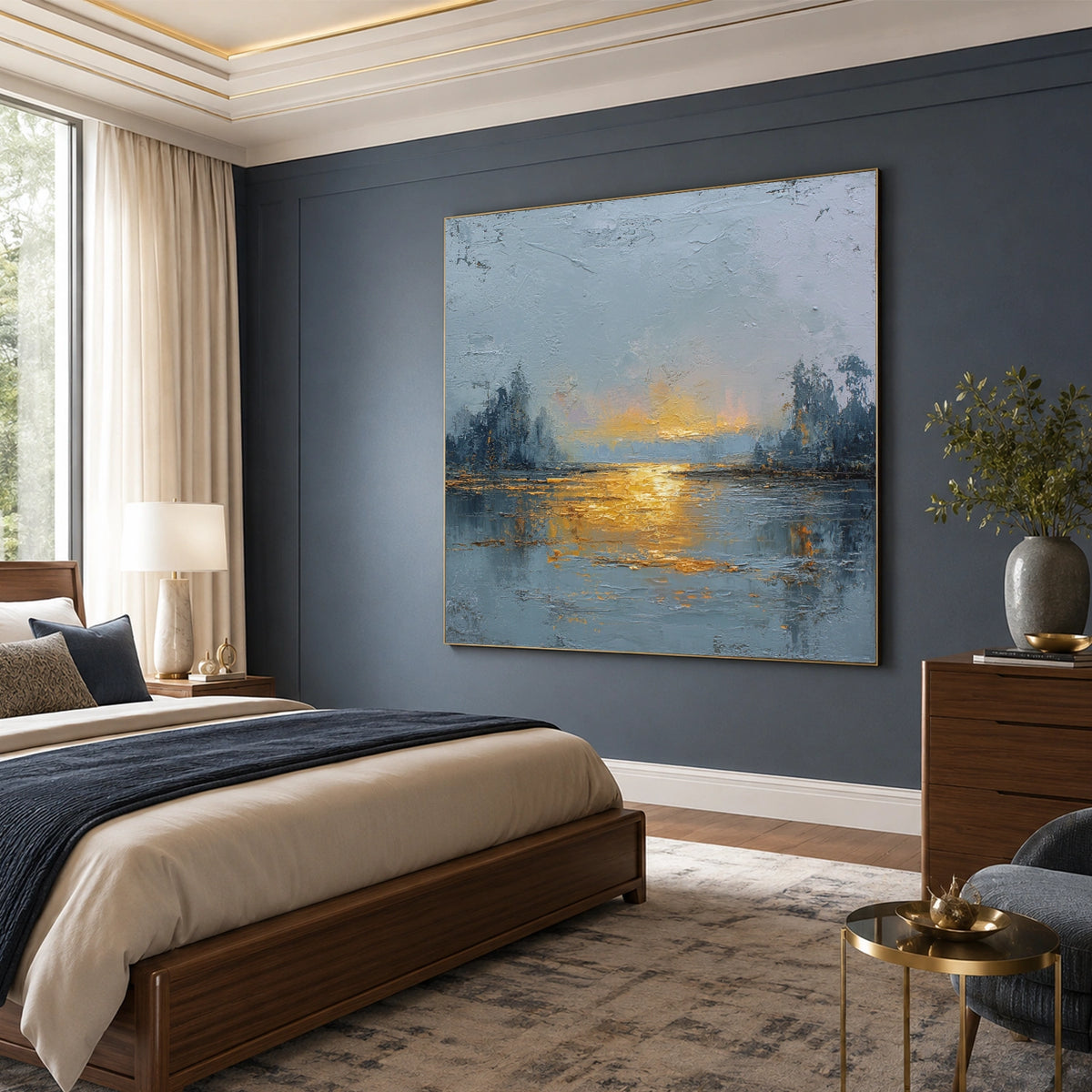 Abstract Ocean And Sky Wall Art #OS089