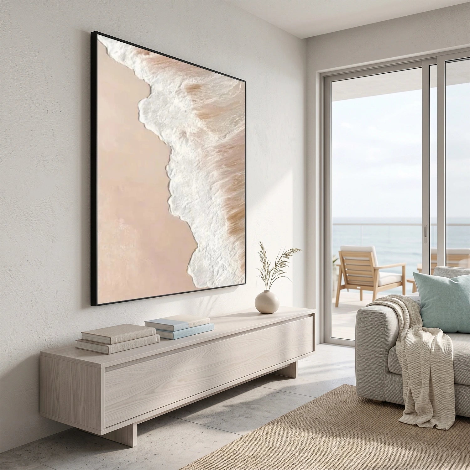 Abstract Ocean And Sky Wall Art #OS118