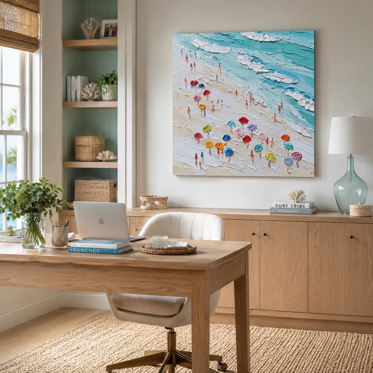 Abstract Ocean And Sky Wall Art #OS017