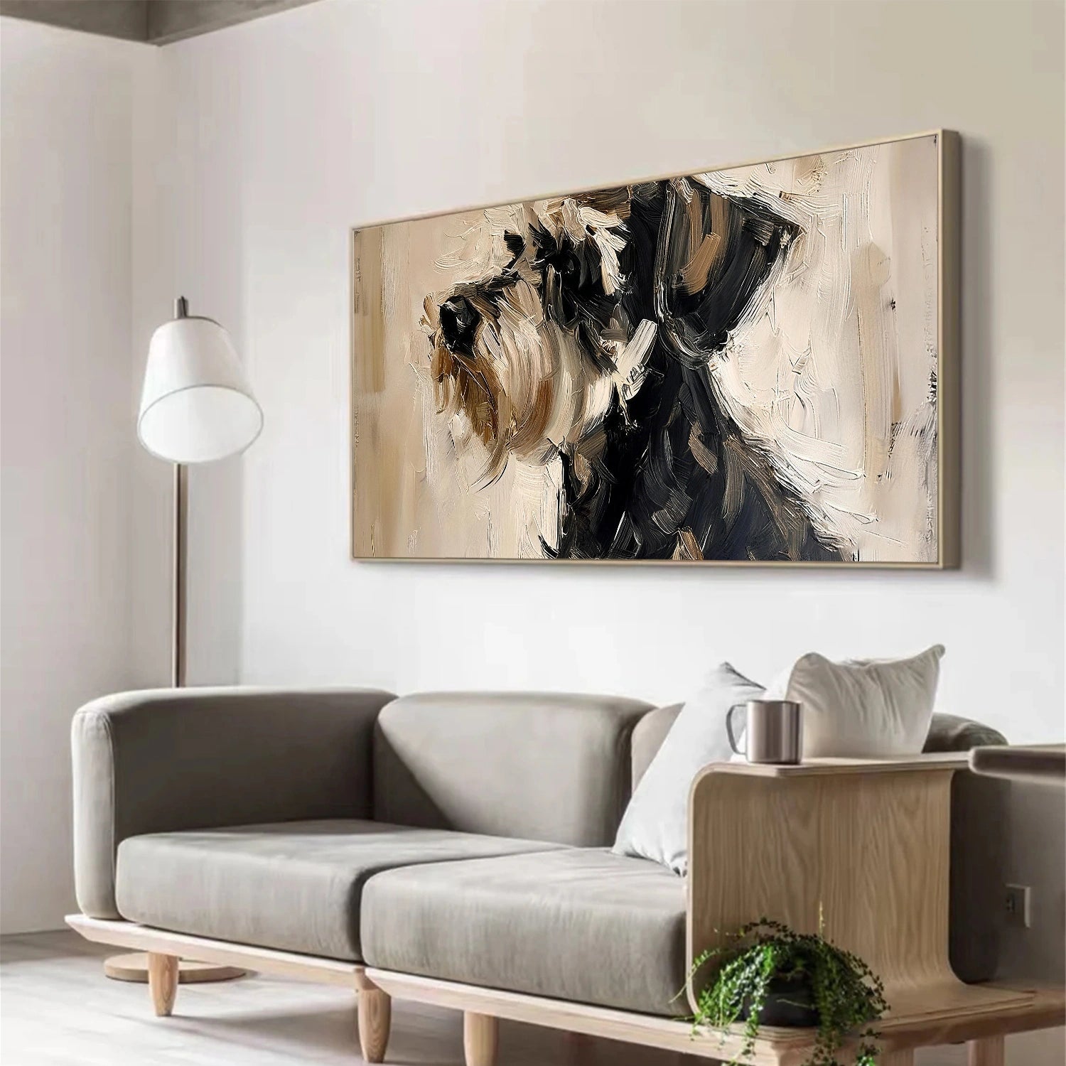 Abstract Animal Dog Wall Art #AN012