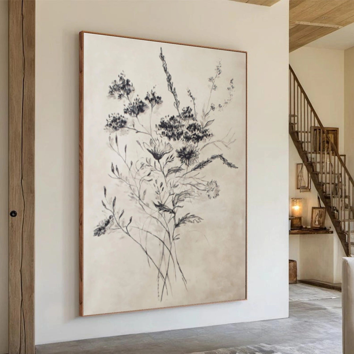 Abstract Flower And Tree Wall Art #FT017