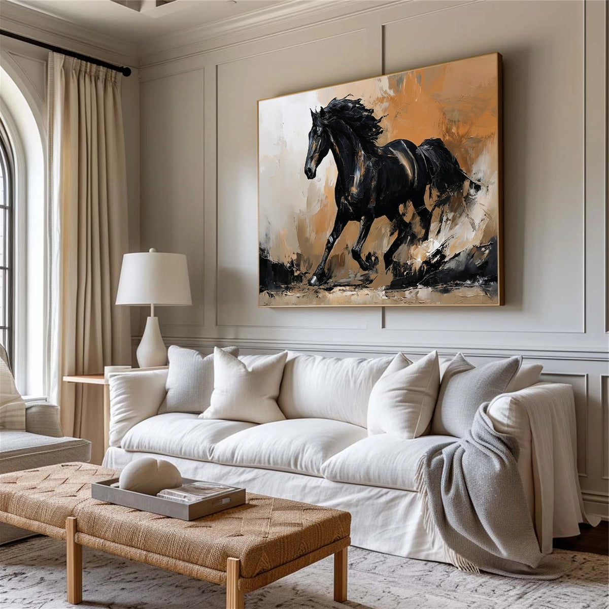 Abstract Animal Horse Wall Art #AN035