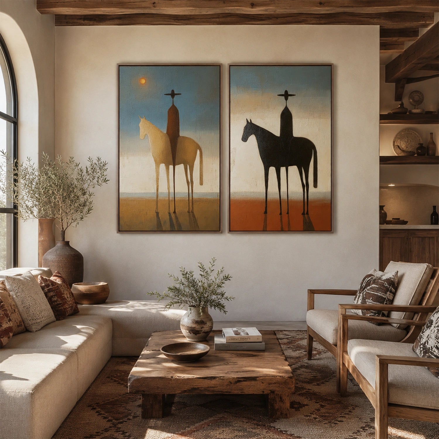 Western Cowboy Wall Art Set of 2 #AC032