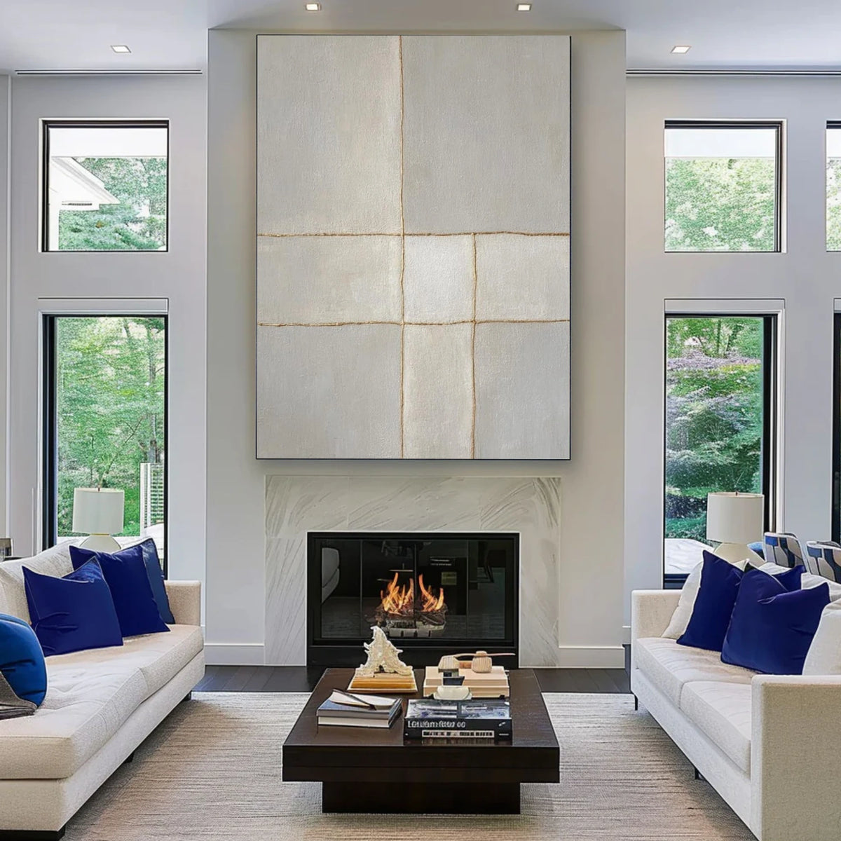 Gray Minimalist Textured Wall Art #MW006