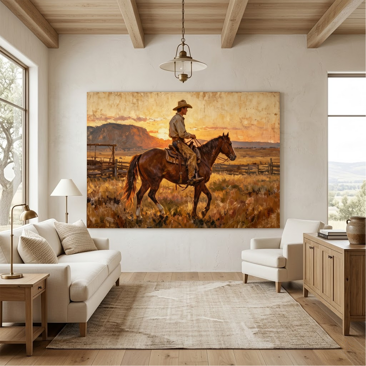 Western Cowboy Wall Art #AC 140