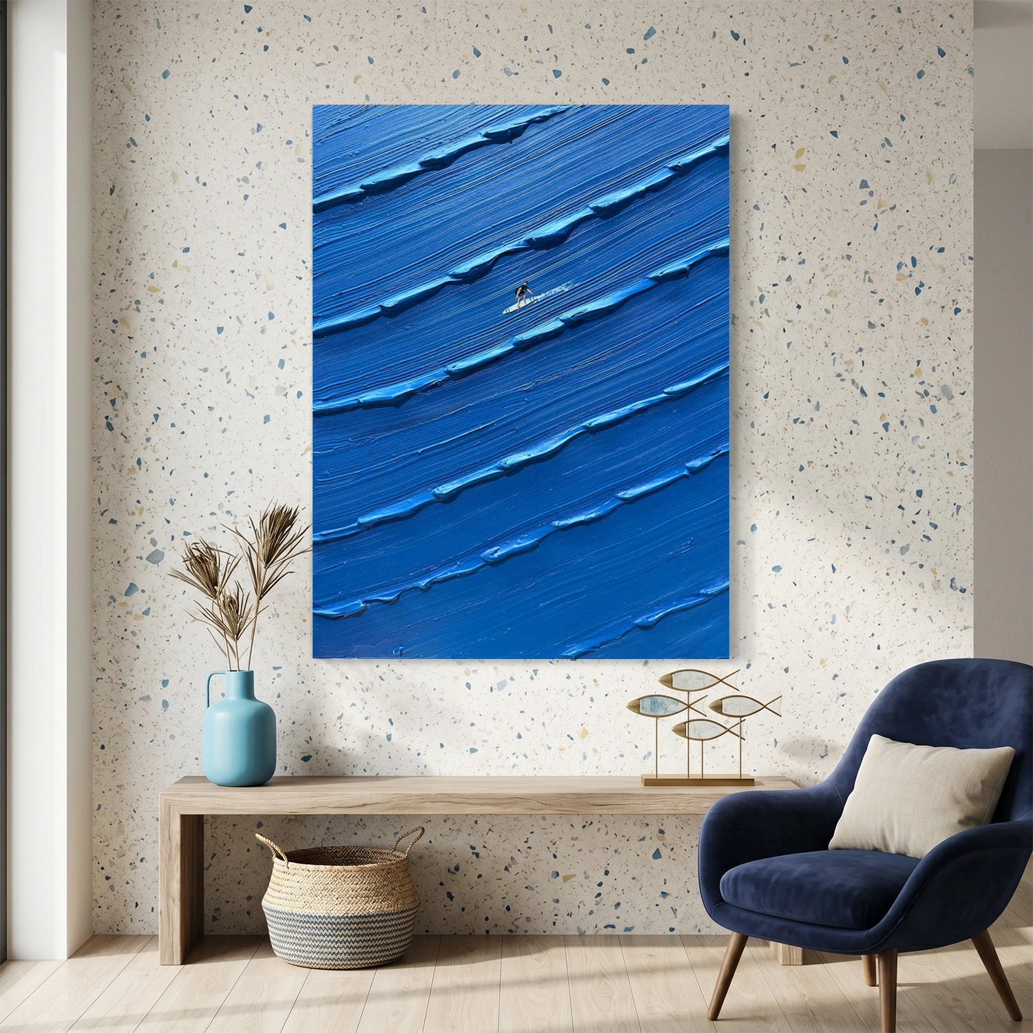 Surfing Sports Textured Wall Art #SC016