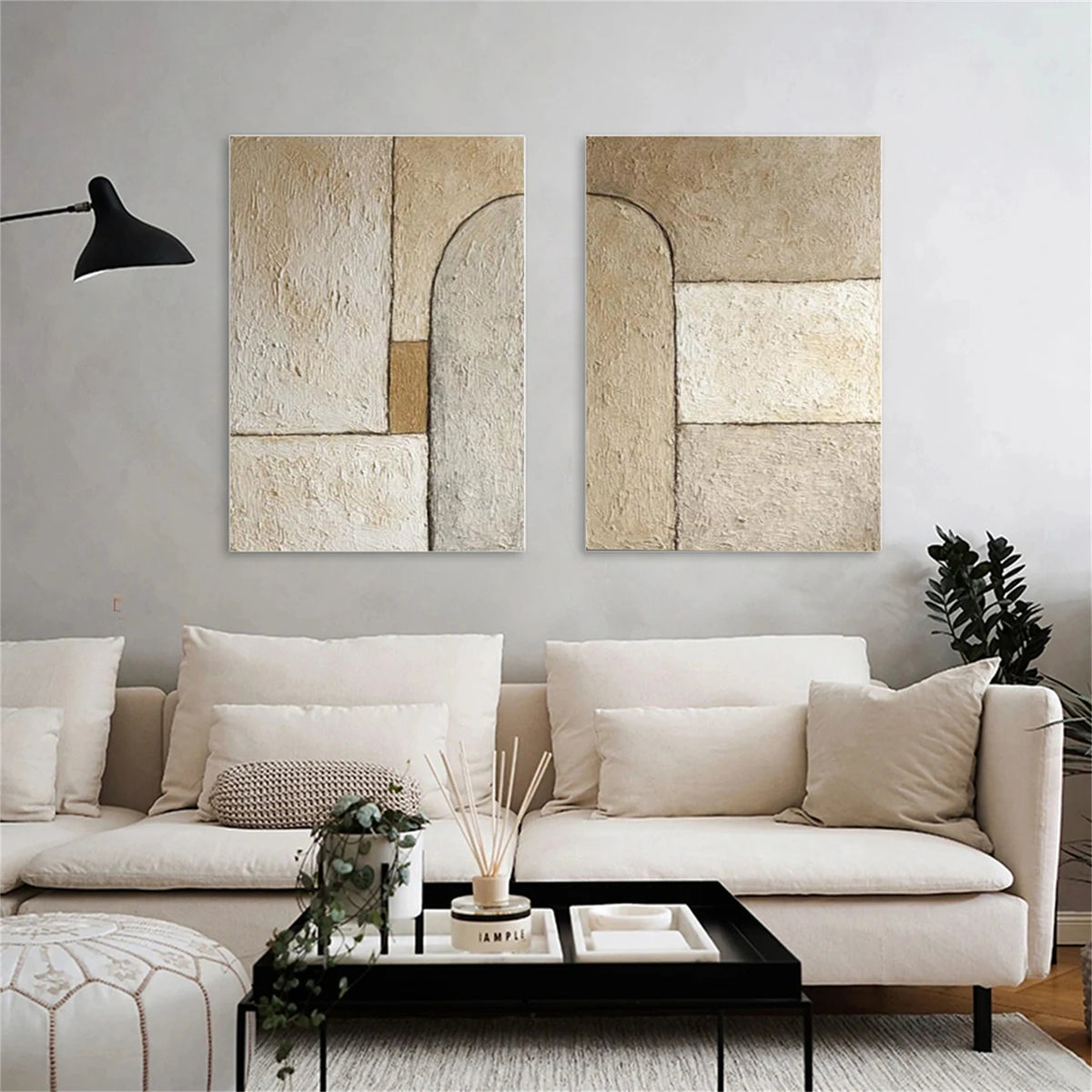 Wabi Sabi Wall Art Set of 2 #WS049