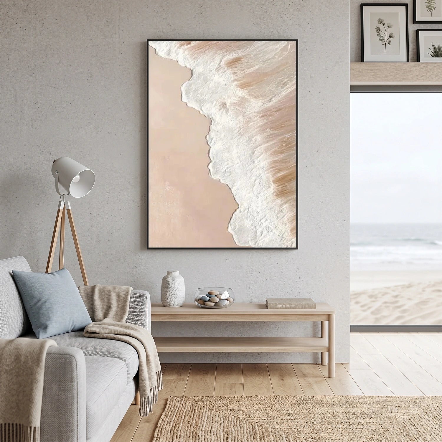 Abstract Ocean And Sky Wall Art #OS118