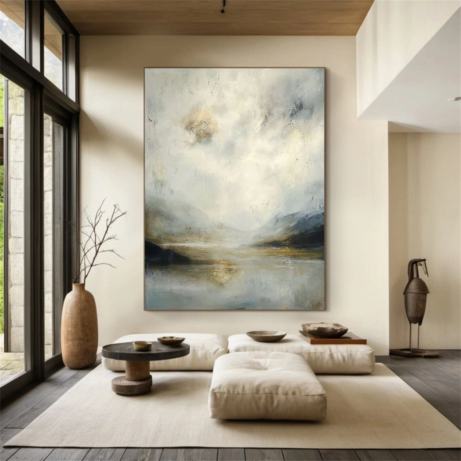 Abstract Ocean And Sky Wall Art #OS040