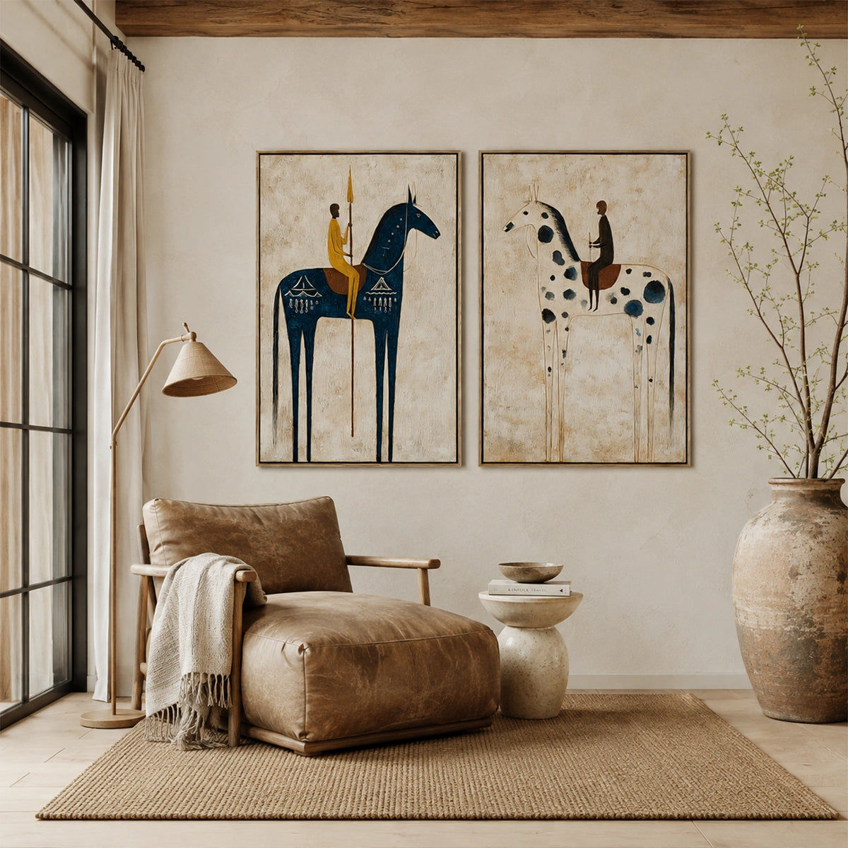 Western Cowboy Wall Art Set of 2 #AC003