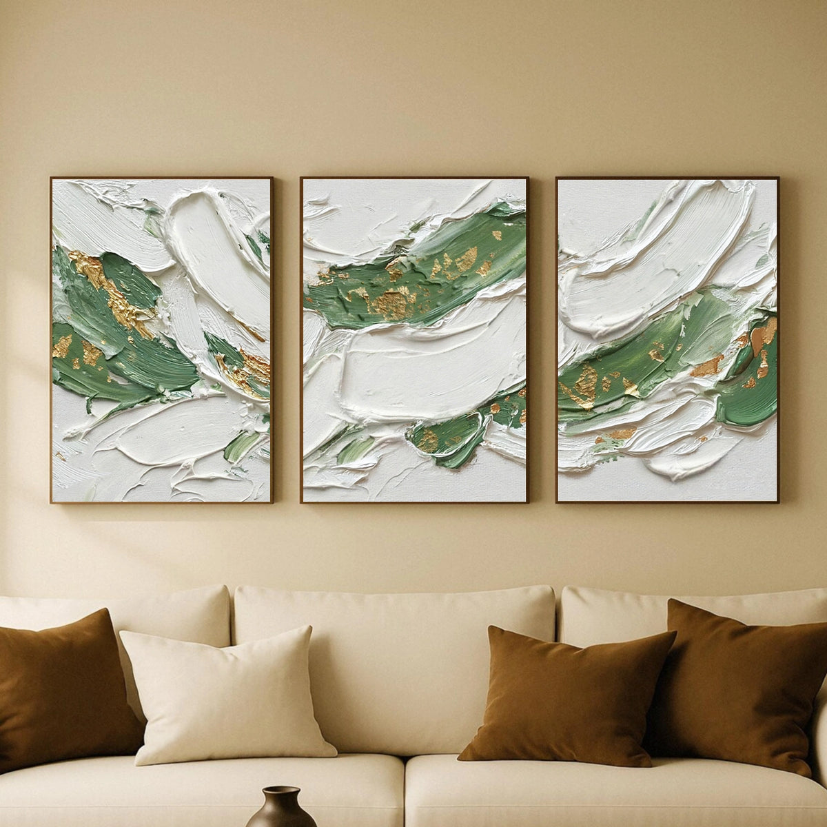 Abstract Textured Wall Art Set of 3 #AW027