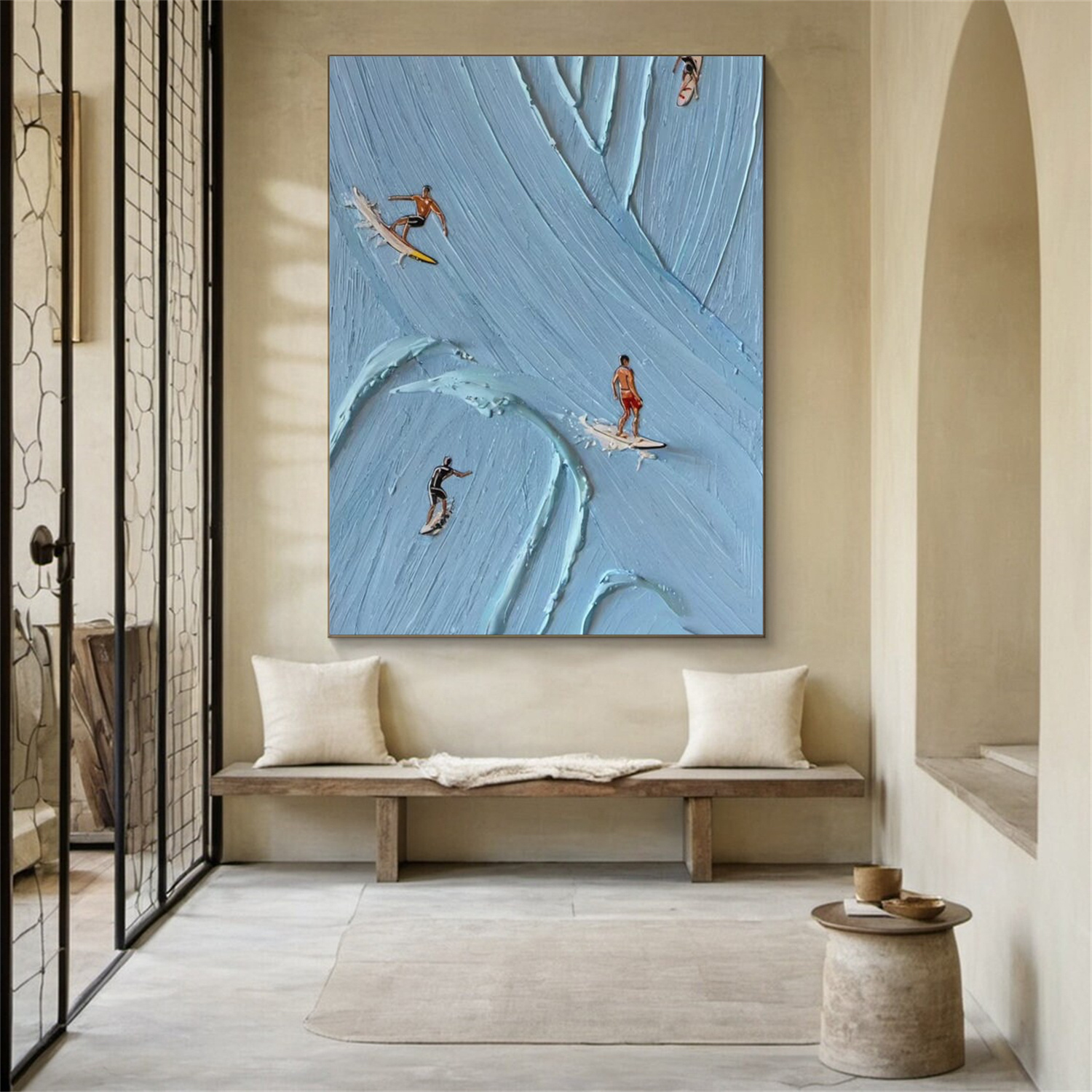 Surfing Sports Textured Wall Art #SC010